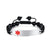 Beaded Medical Alert ID Bracelet-Medical ID Bracelet-Auswara