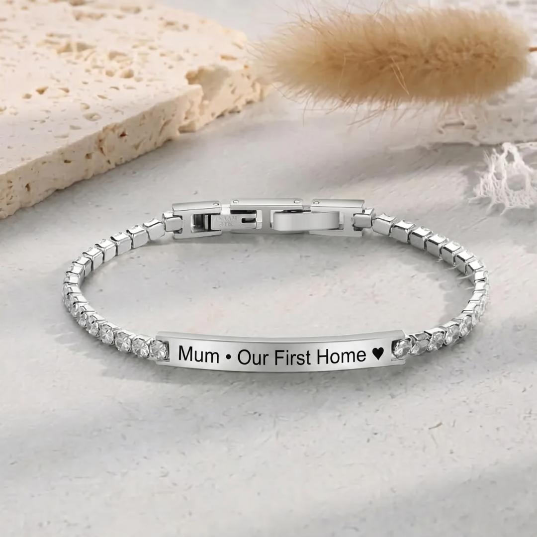 BelleLink Slim Personalised Women Bracelet-Women Bracelets-Auswara