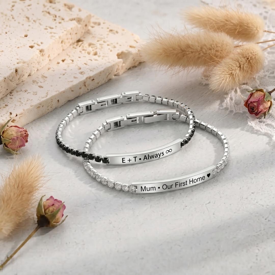 BelleLink Slim Personalised Women Bracelet-Women Bracelets-Auswara