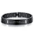 Black Engravable Stainless Steel Bracelet for Men-Personalised Bracelet-Auswara