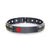 Black & Gold Stripe Medical Bracelet-Medical ID Bracelet-Auswara