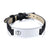 Black Leather Medical Alert Bracelet-Medical ID Bracelet-Auswara