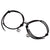 Black Magnetic Couple Rope Bracelets with Hearts-Couple Bracelet-Auswara