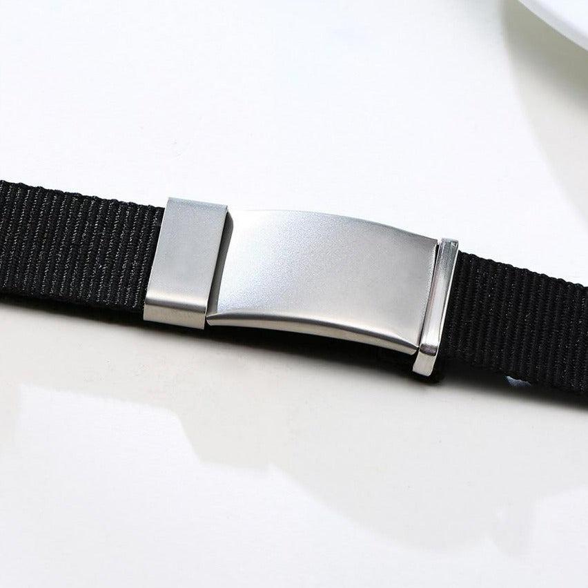 Black Personalised Sports ID Bracelet-Identification Bracelet-Auswara