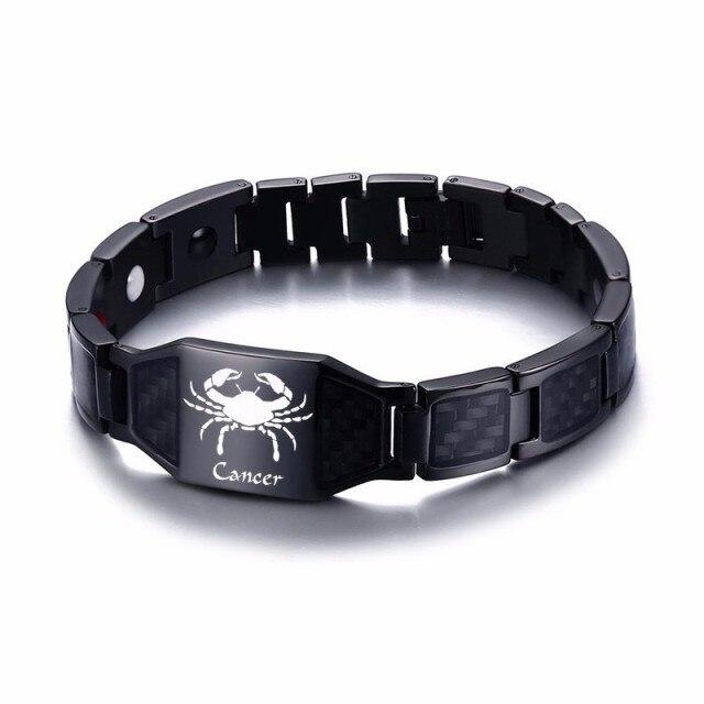 Black Personalised Steel Bracelet (OLD TEMPLATE)-Personalised Bracelet-Auswara