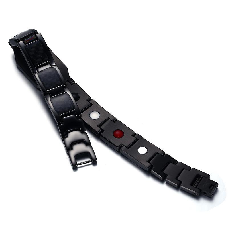 Black Personalised Steel Bracelet (OLD TEMPLATE)-Personalised Bracelet-Auswara