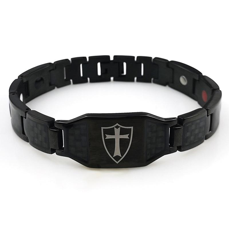 Black Personalised Steel Bracelet (OLD TEMPLATE)-Personalised Bracelet-Auswara