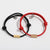 Black & Red Personalised Engraved Magnetic Couple Bracelet Set-Couple Bracelet-Auswara