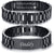 Black Stainless Steel Men’s Bracelet with Engraving (Old Template)-Personalised Bracelet-Auswara