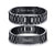 Black Stainless Steel Men’s Bracelet with Engraving (Old Template)-Personalised Bracelet-Auswara