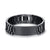 Black Stainless Steel Men’s Bracelet with Engraving (Old Template)-Personalised Bracelet-Auswara