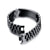 Black Stainless Steel Men’s Bracelet with Engraving (Old Template)-Personalised Bracelet-Auswara