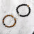 Black and Brown Magnetic Couples Bead Bracelets-Couple Bracelet-Auswara