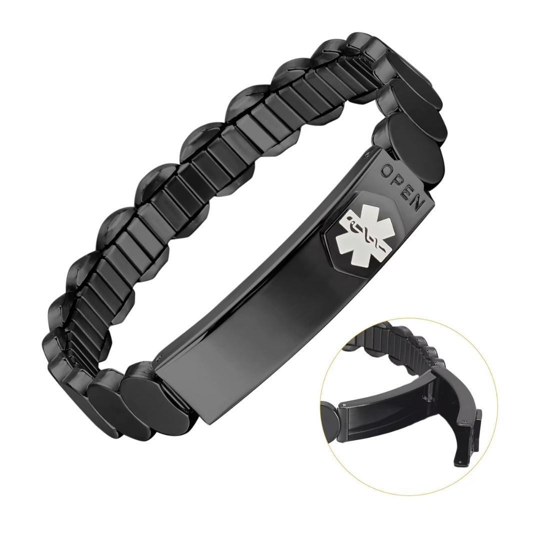 BlackVault Medical ID Bracelet-Medical ID Bracelet-Auswara