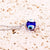 Blue Evil Eye Pendant Necklace with Silver Chain Colour-Evil Eye Necklace-Auswara