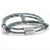 Blue & Grey Personalised Engraved Magnetic Couple Bracelet Set-Couple Bracelet-Auswara