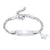 Children’s Silver Colour ID Bracelet with Butterfly Charm-Kids Bracelet-Auswara