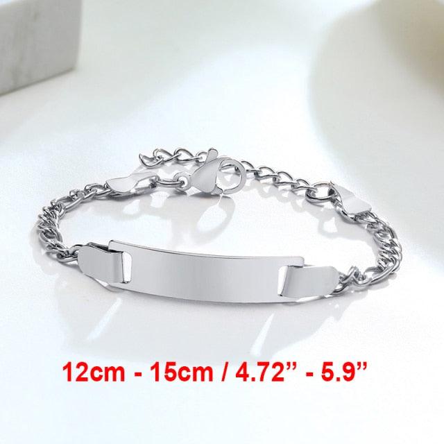 Children's Silver Colour ID bracelet