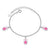Children's Sterling Silver Charm Bracelet-Kids Bracelet-Auswara