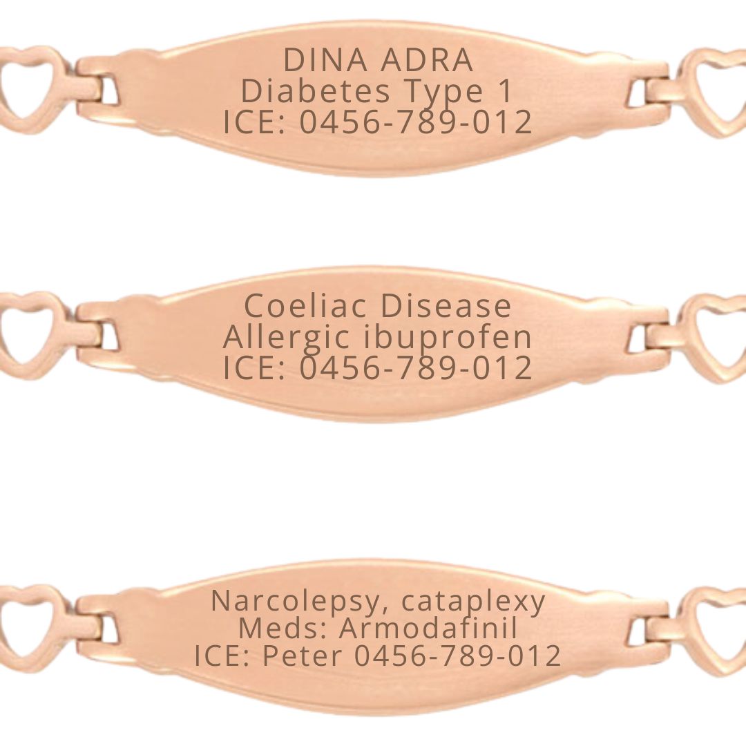 (Copy) HeartSafe Luxe Medical ID Bracelet-Medical ID Bracelet-Auswara