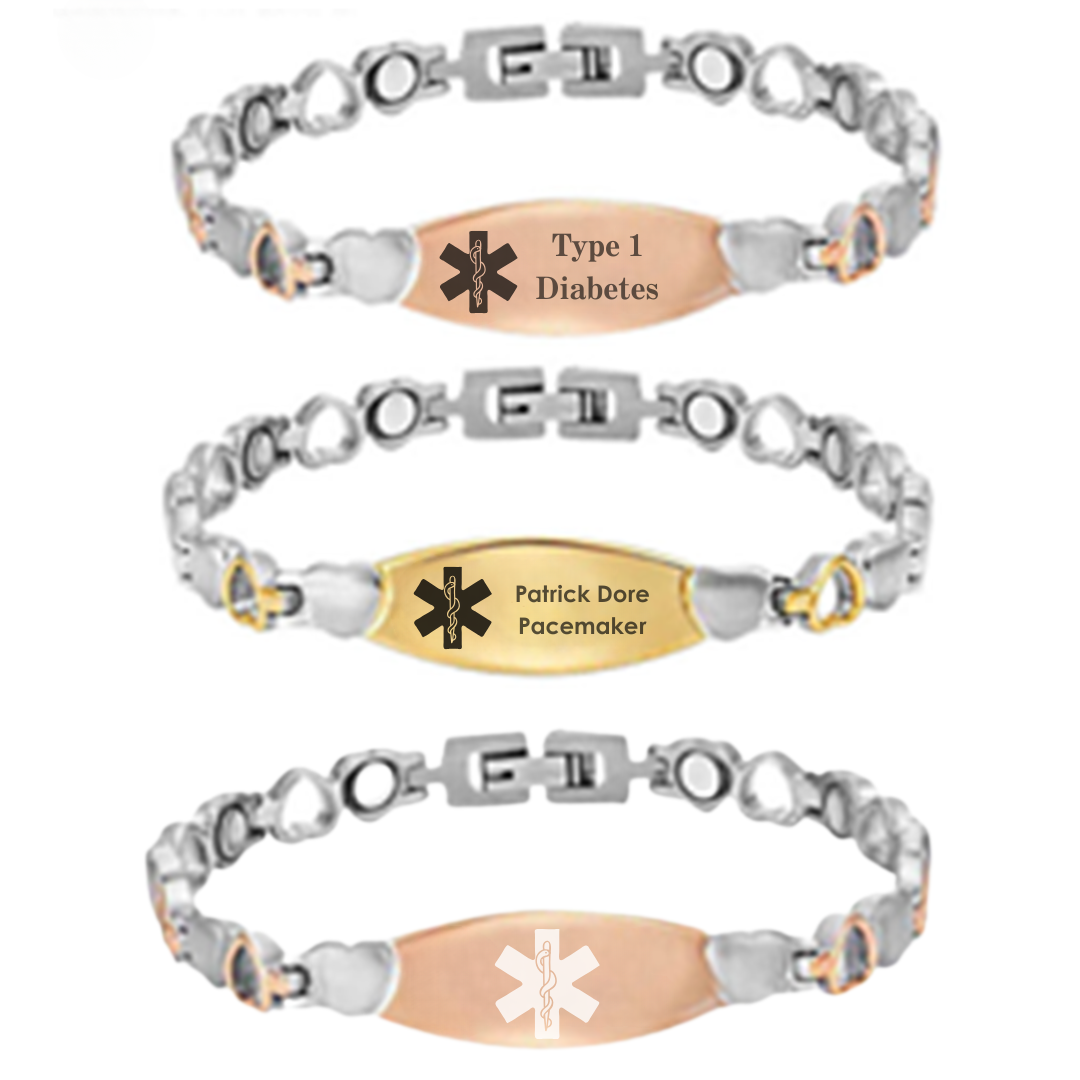 (Copy) HeartSafe Luxe Medical ID Bracelet-Medical ID Bracelet-Auswara