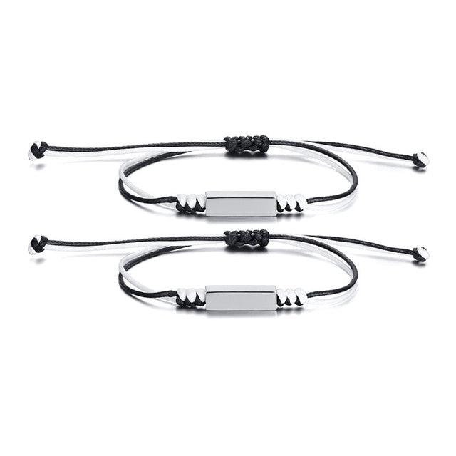 Couple Personalised Matching Rope Bracelets-Couple Bracelet-Auswara