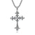 Cross Zircon Pendant Necklace-Cross Necklace-Auswara