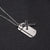 Cross and Dog Tag Necklace with Cubic Zirconia-Cross Necklace-Auswara