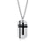 Cross and Dog Tag Necklace with Cubic Zirconia-Cross Necklace-Auswara
