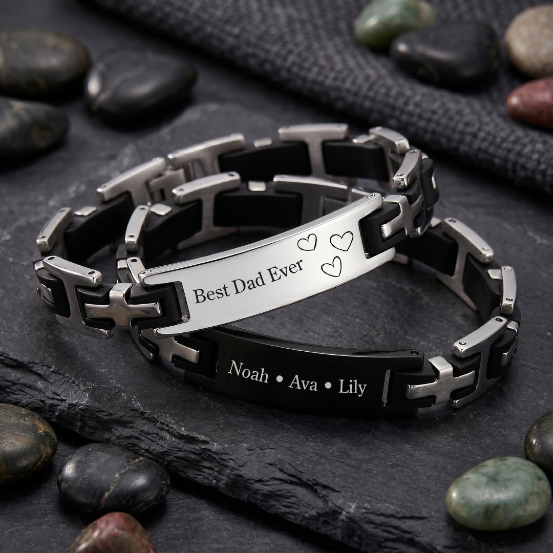 CrossBound Personalised Men Bracelet-Personalised Bracelet-Auswara