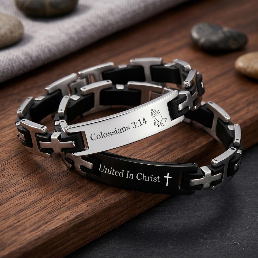 CrossBound Personalised Men Bracelet-Personalised Bracelet-Auswara