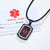 Customisable Black Medical Alert Dog ID Necklace with Cubic Zirconia-Medical Necklace-Auswara