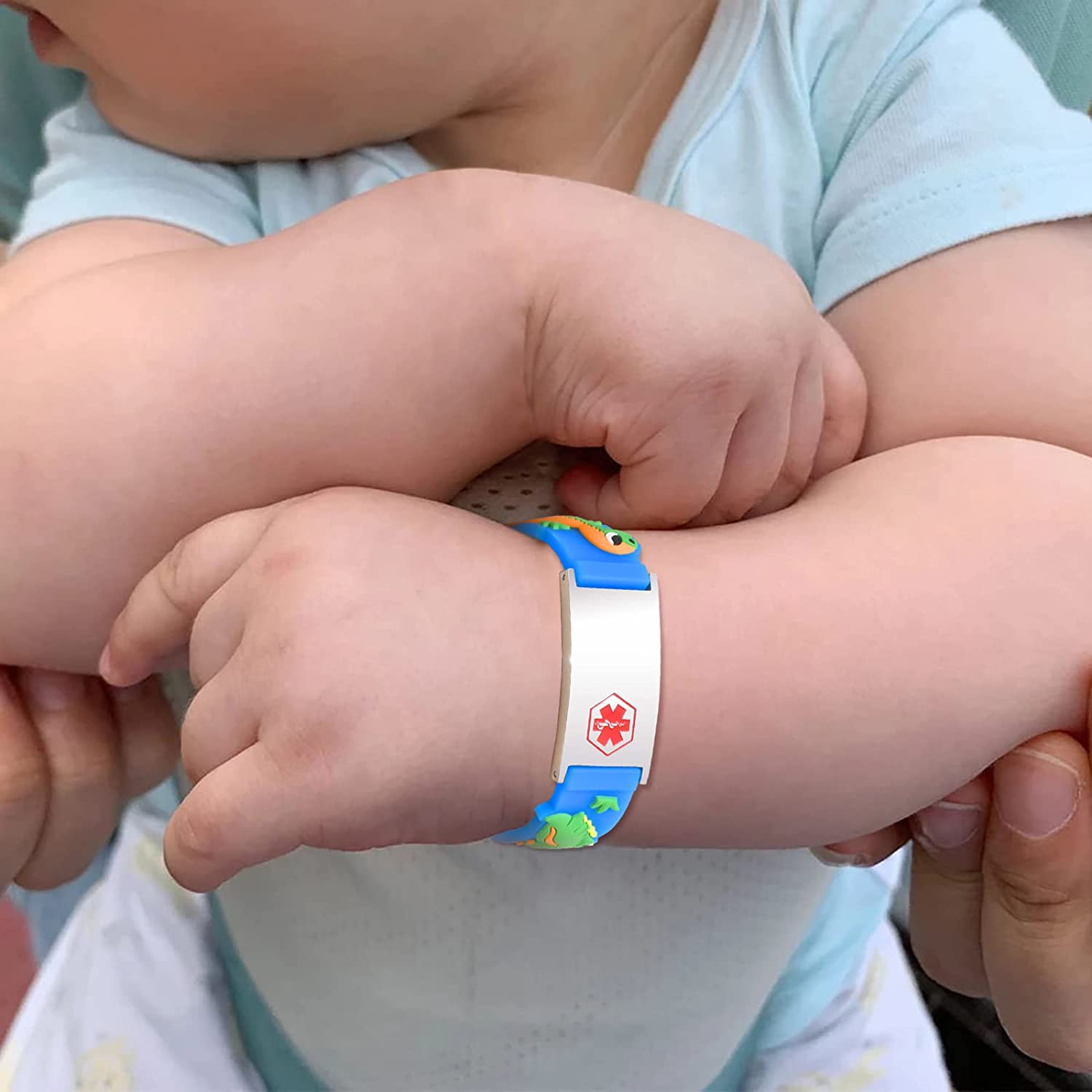 Mediband Dairy Food Allergy Alert Medical ID Silicone Bracelet