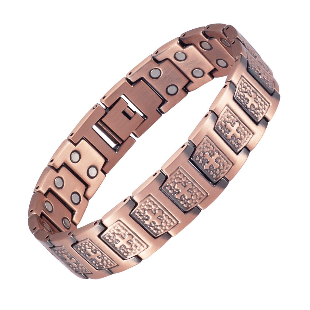 Dominion Copper Cross Bracelet-Cross Bracelet-Auswara