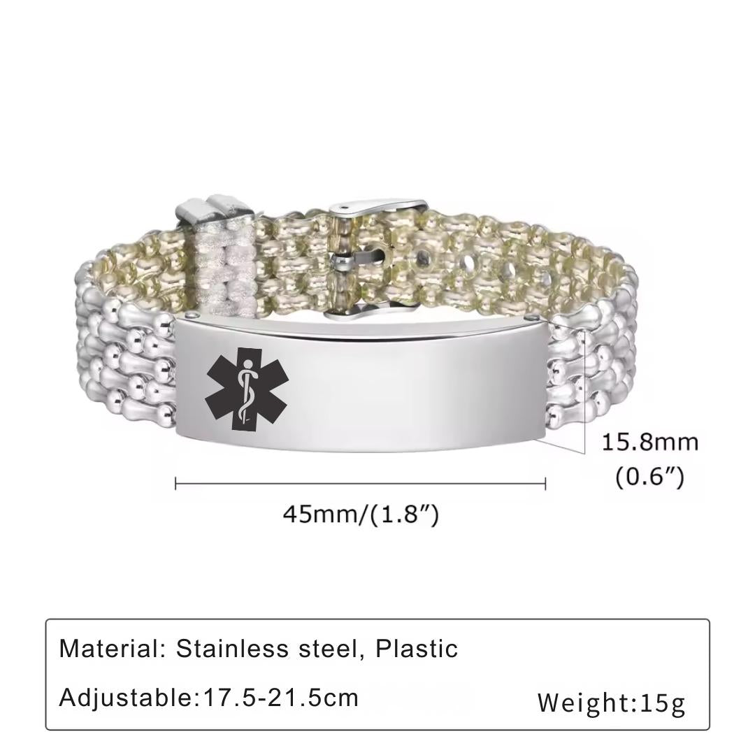 DualGuard Medical ID Bracelet-Medical ID Bracelet-Auswara