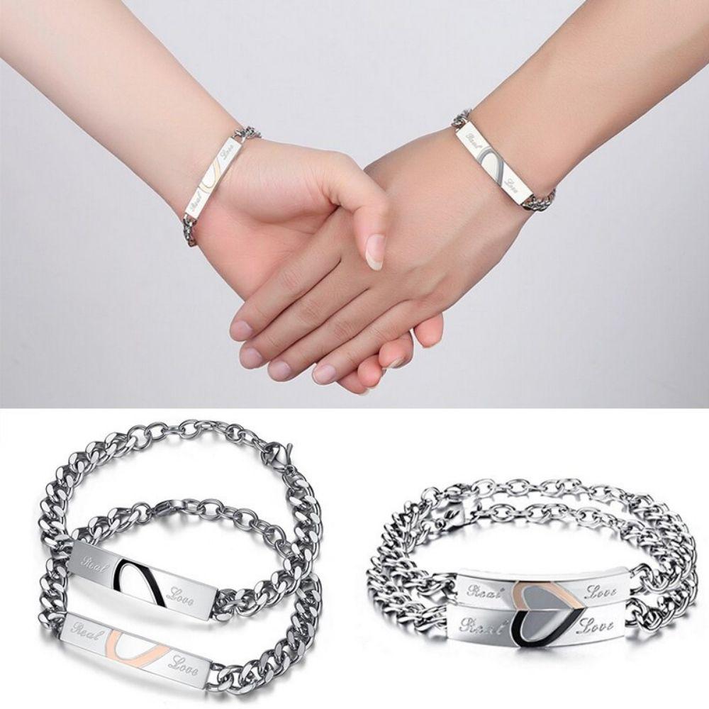 Duo Couple Chain Bracelets-Couple Bracelet-Auswara
