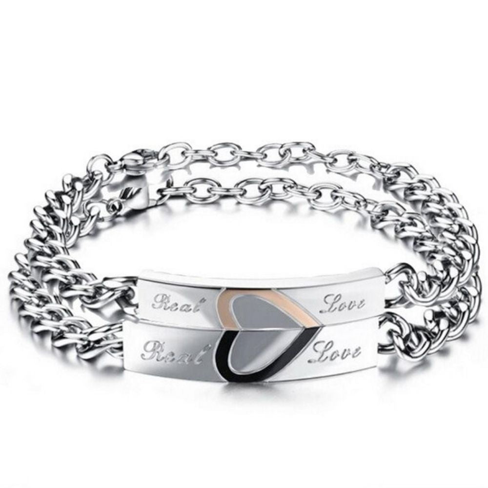 Duo Couple Chain Bracelets-Couple Bracelet-Auswara