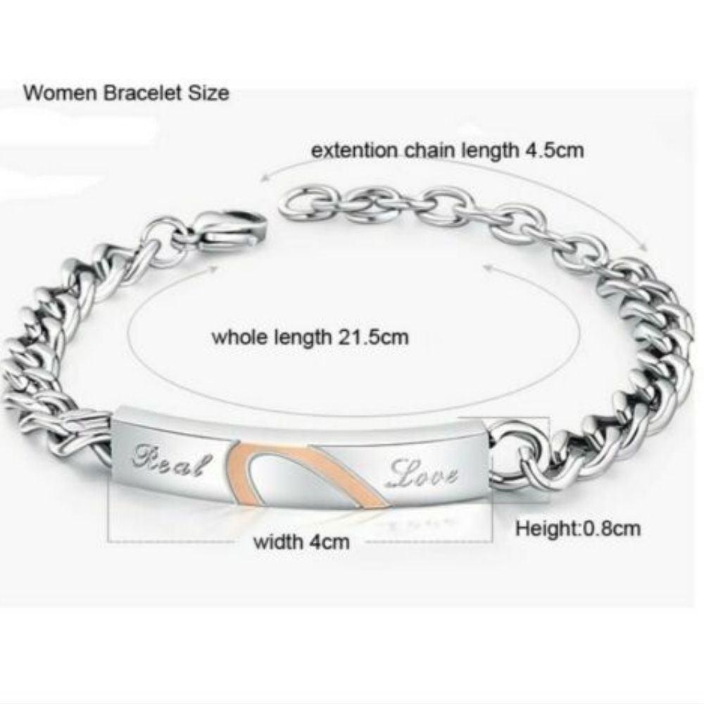 Duo Couple Chain Bracelets-Couple Bracelet-Auswara