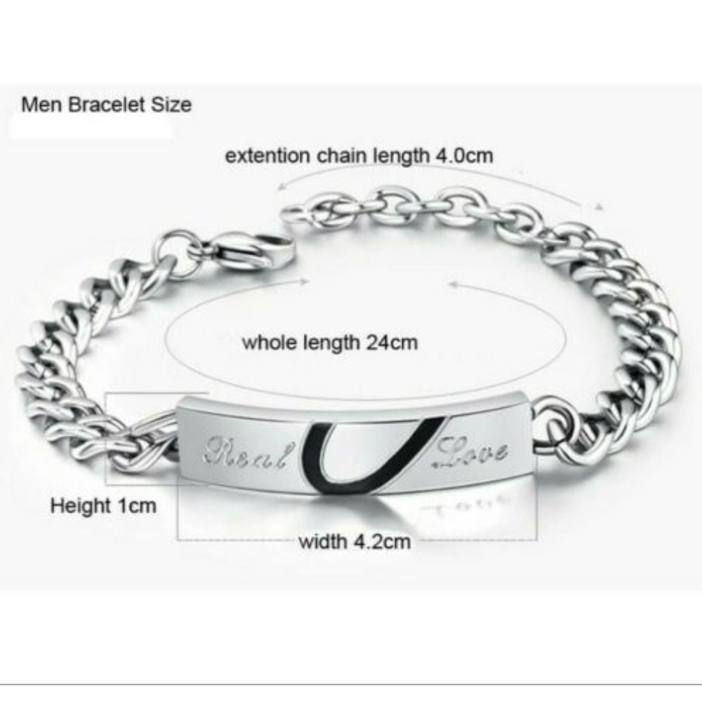 Duo Couple Chain Bracelets-Couple Bracelet-Auswara
