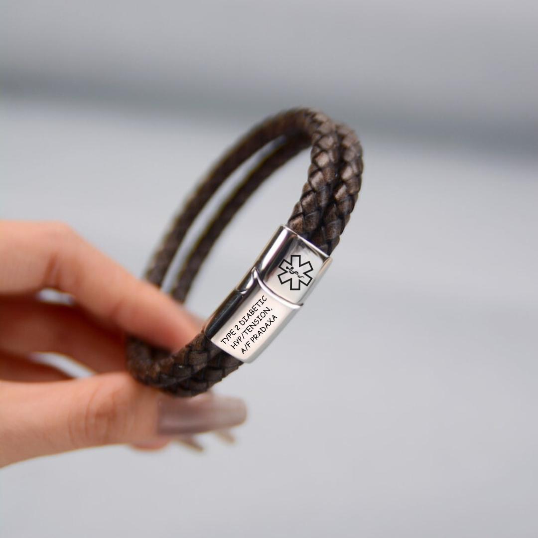 DuoLuxe Medical ID Bracelet-Medical ID Bracelet-Auswara