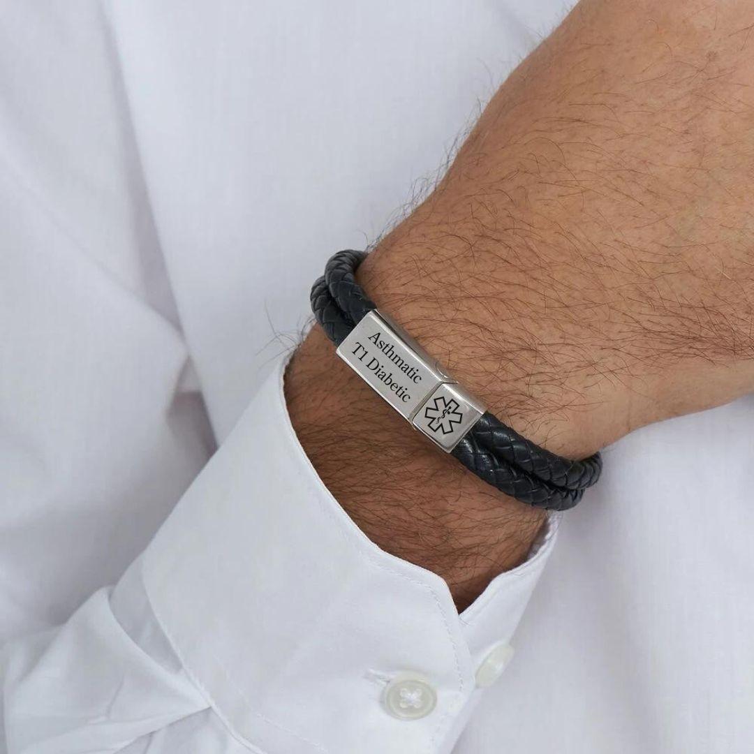 DuoLuxe Medical ID Bracelet-Medical ID Bracelet-Auswara