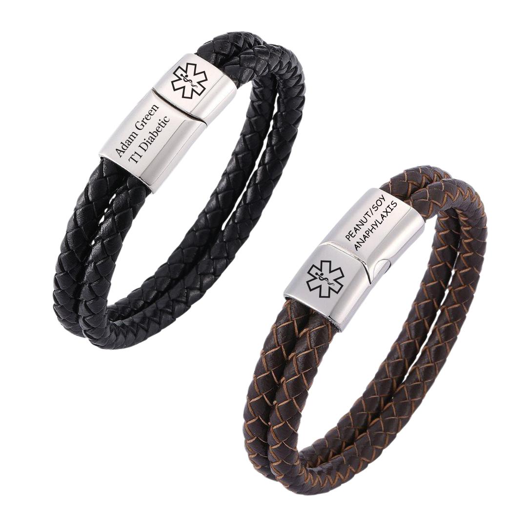 DuoLuxe Medical ID Bracelet-Medical ID Bracelet-Auswara