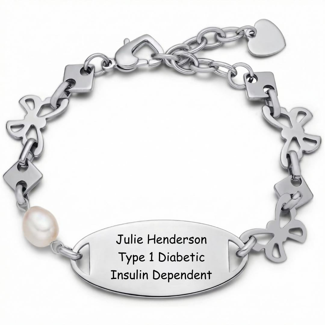 Elara Pearl Medical ID Bracelet-Medical ID Bracelet-Auswara