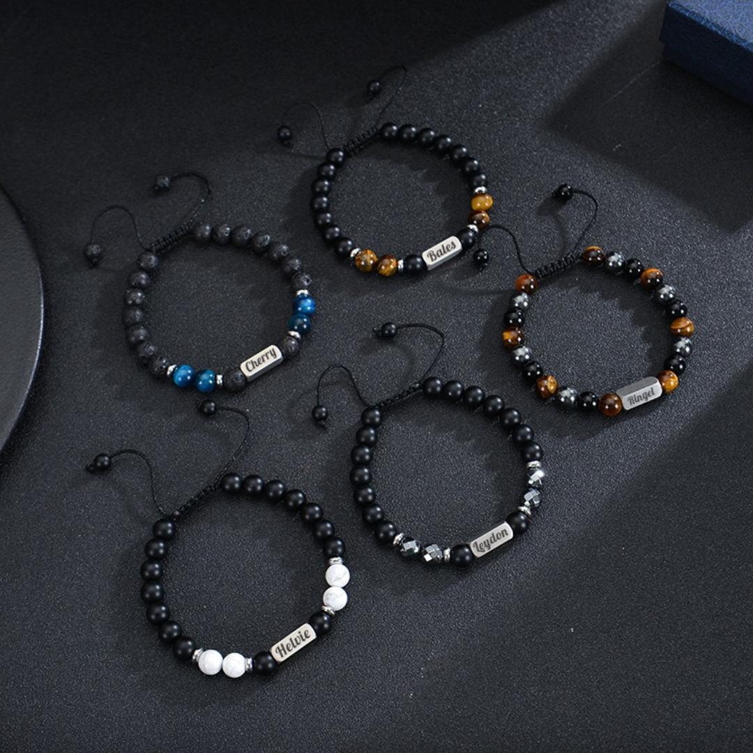 Elementa Beads Personalised Bracelet-Personalised Bracelet-Auswara