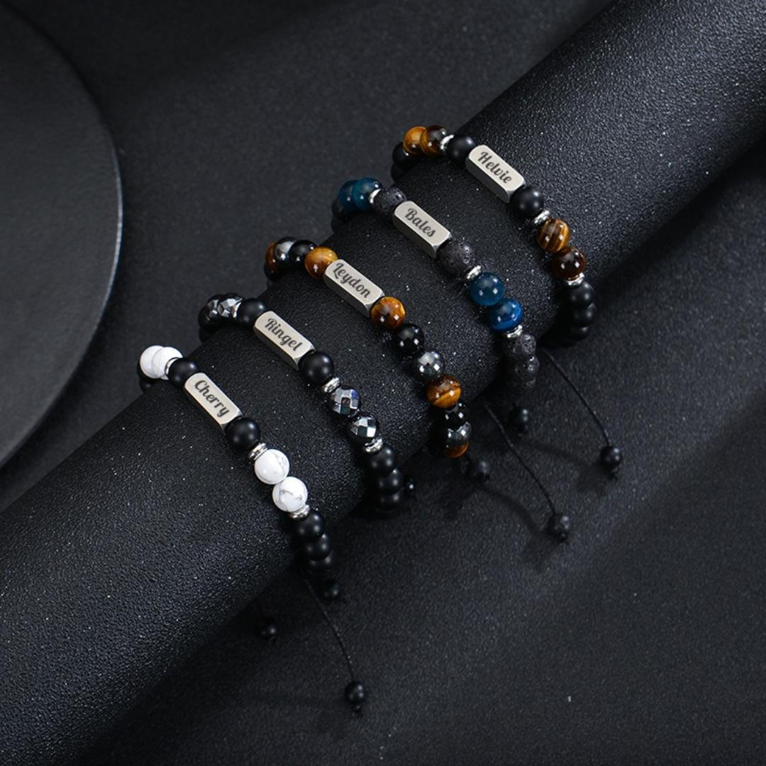 Elementa Beads Personalised Bracelet-Personalised Bracelet-Auswara