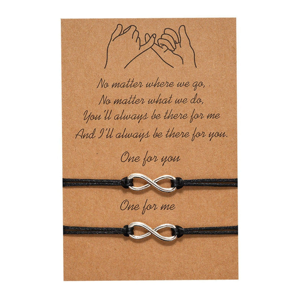 Infinity Friendship Bracelet Set-Friendship Bracelets-Auswara