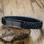Engravable Braided Leather Bracelet with Black Bar (template clasp no symbols)-Personalised Bracelet-Auswara