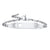 Engravable Child ID Bracelet with Heart in Silver Colour-Kids Bracelet-Auswara