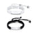 Engravable Matching Black & White with Silver Bar Bracelets-Couple Bracelet-Auswara