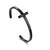 Engravable Unisex Black Plated Cross Cuff Christian Bracelet-Cross Bracelet-Auswara